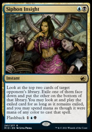 Siphon Insight (Promo Pack) [Innistrad: Midnight Hunt Promos] | Good Games Adelaide SA