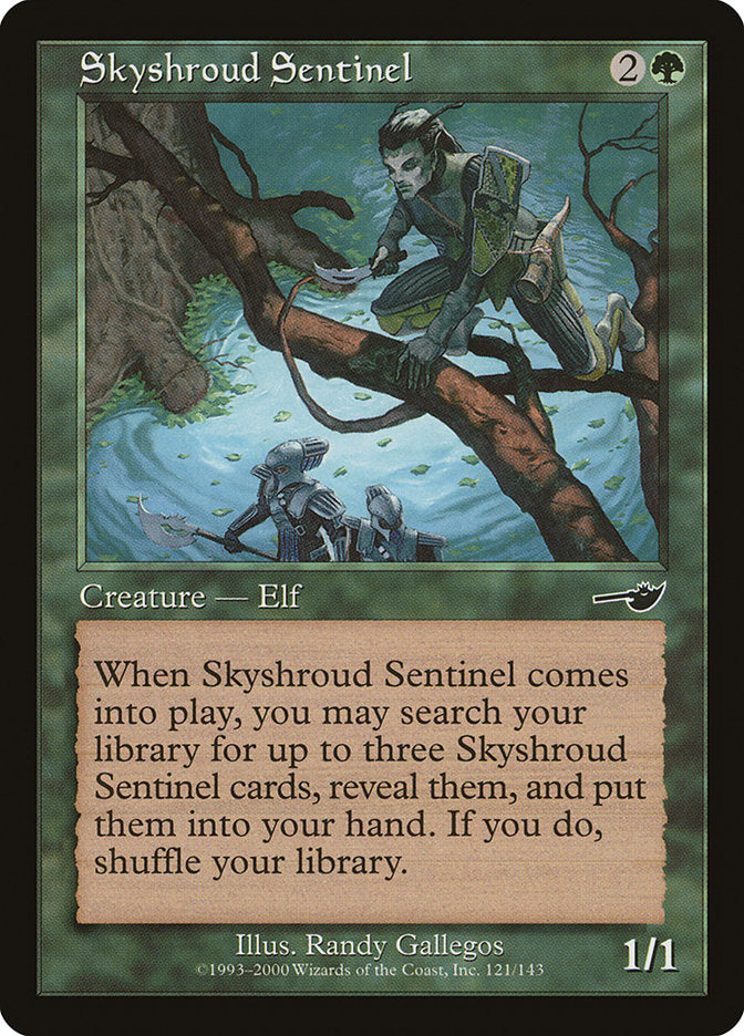 Skyshroud Sentinel 121 (Nemesis)  - Foil | Good Games Adelaide SA