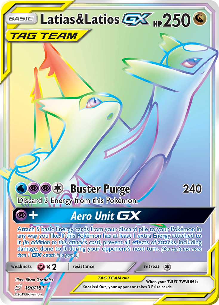 Latias & Latios GX (190/181) [Sun & Moon: Team Up] | Good Games Adelaide SA