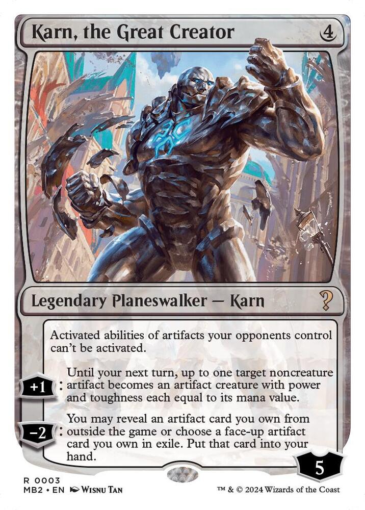 Karn, the Great Creator 3 (Mystery Booster 2)  | Good Games Adelaide SA
