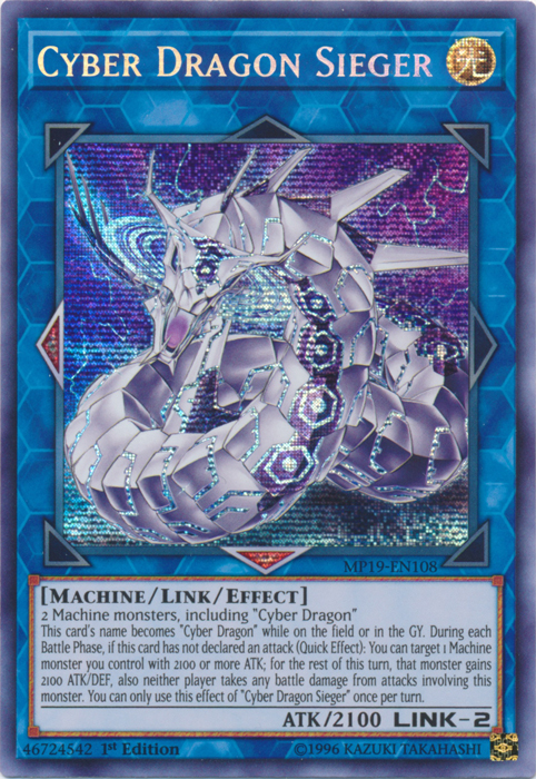 Cyber Dragon Sieger [MP19-EN108] Prismatic Secret Rare | Good Games Adelaide SA