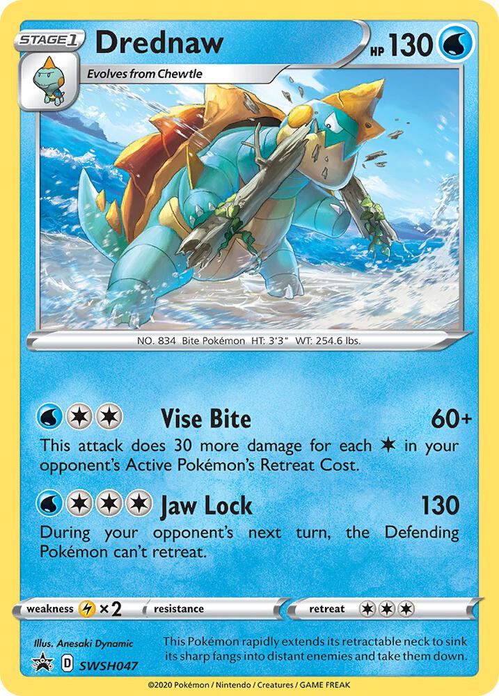 Drednaw SWSH047 (SWSH: Sword & Shield Promo Cards)  - Holofoil | Good Games Adelaide SA