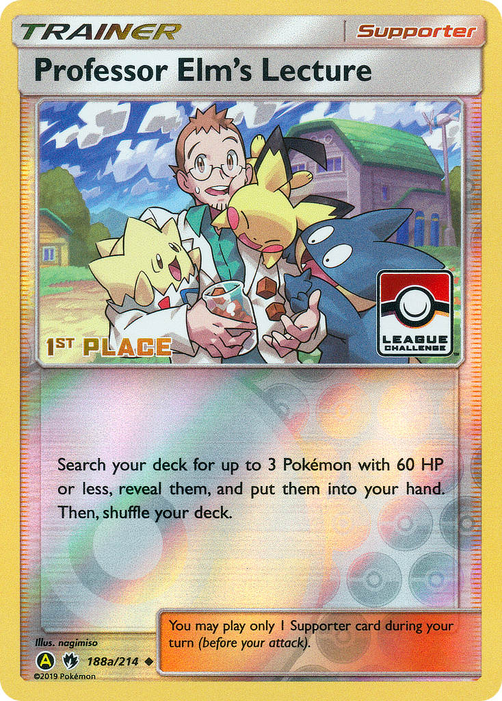 Professor Elm's Lecture (188a/214) (League Promo 1st Place) [Sun & Moon: Lost Thunder] | Good Games Adelaide SA