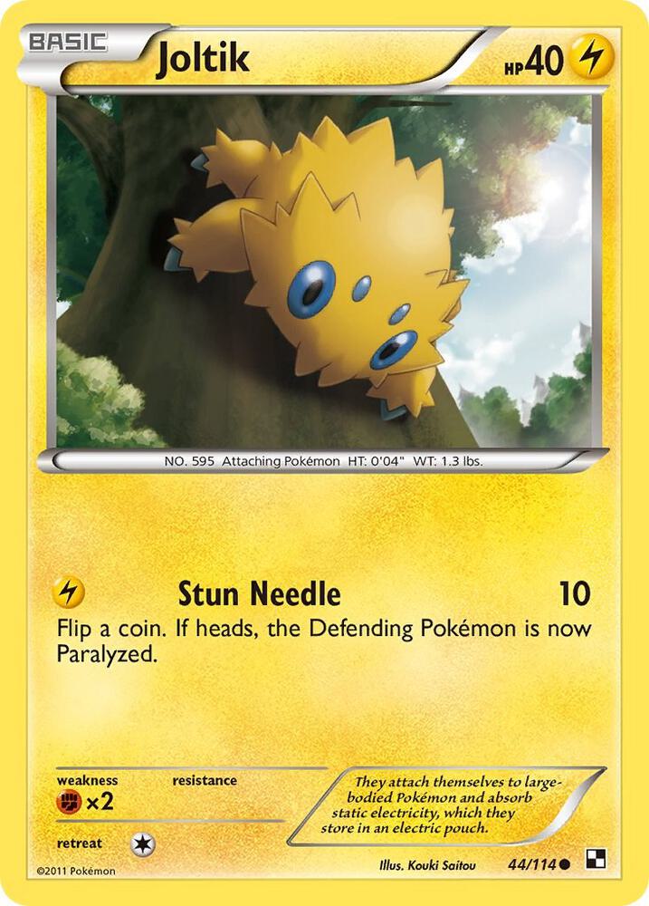 Joltik 44/114 (Black and White)  - Reverse Holofoil | Good Games Adelaide SA