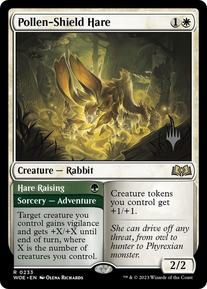 Pollen Shield Hare 233 (Promo Pack: Wilds of Eldraine)  | Good Games Adelaide SA