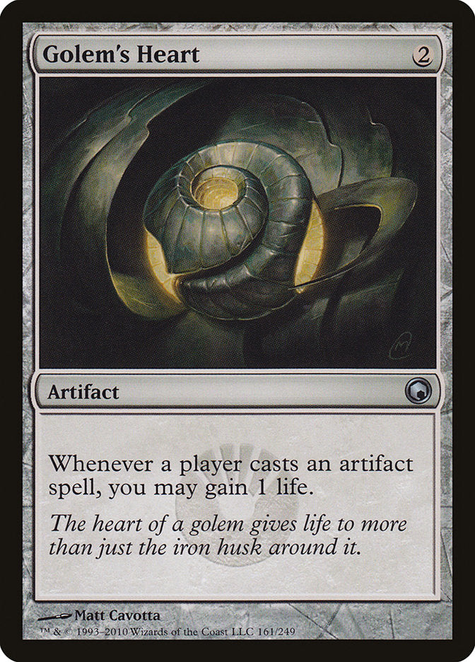 Golem's Heart 161 (Scars of Mirrodin)  - Foil | Good Games Adelaide SA