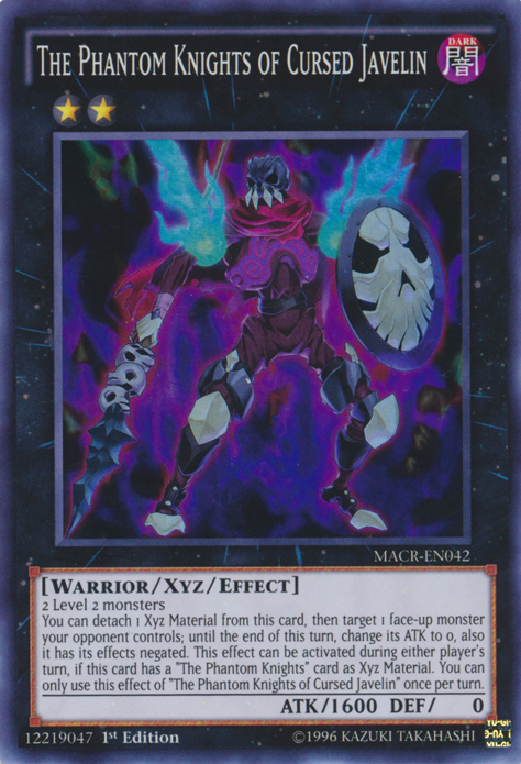 The Phantom Knights of Cursed Javelin [MACR-EN042] Super Rare | Good Games Adelaide SA