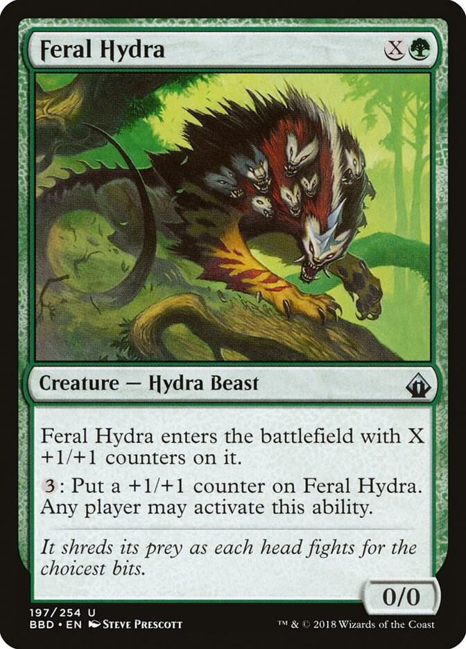 Feral Hydra 197 (Battlebond)  - Foil | Good Games Adelaide SA