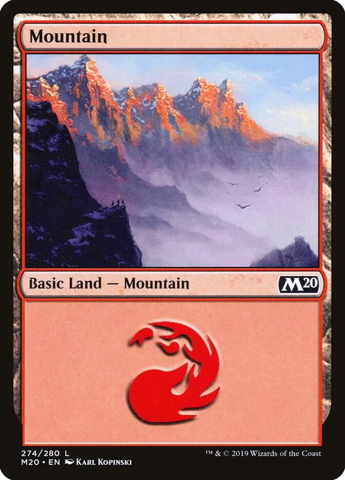 Mountain 274 (Core Set 2020)  - Foil | Good Games Adelaide SA