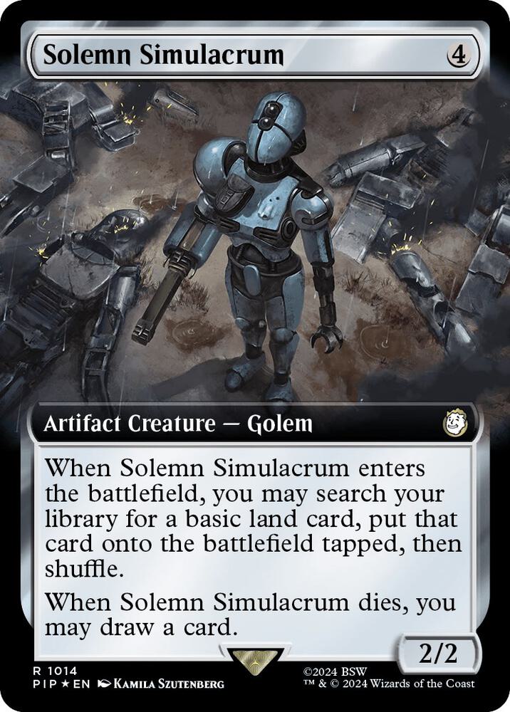 Solemn Simulacrum 1014 (Universes Beyond: Fallout)  - Foil | Good Games Adelaide SA