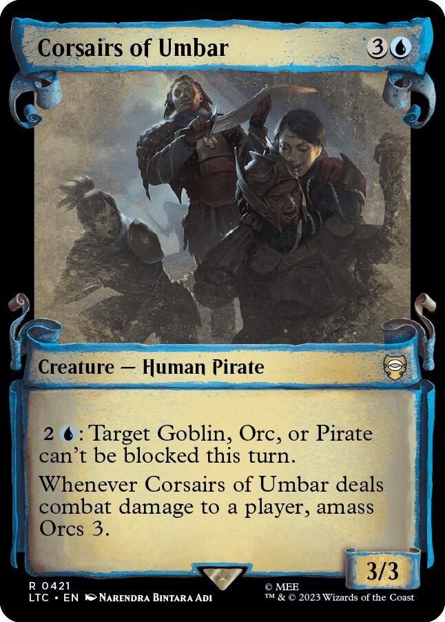 Corsairs of Umbar 421 (Commander: The Lord of the Rings: Tales of Middle-earth)  - Showcase Scroll Foil | Good Games Adelaide SA