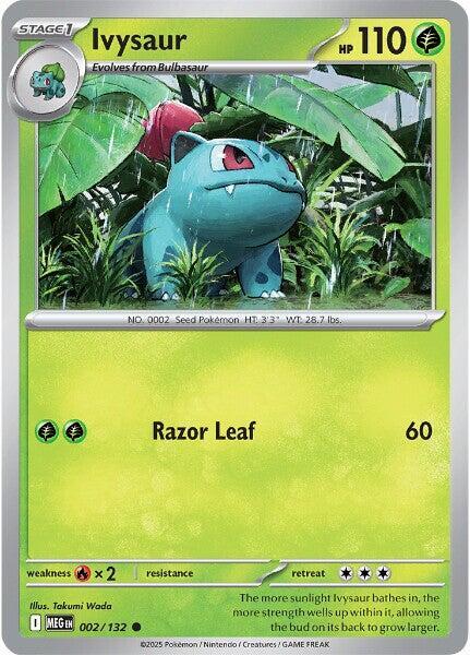 Ivysaur 002/132 (ME01: Mega Evolution)  | Good Games Adelaide SA
