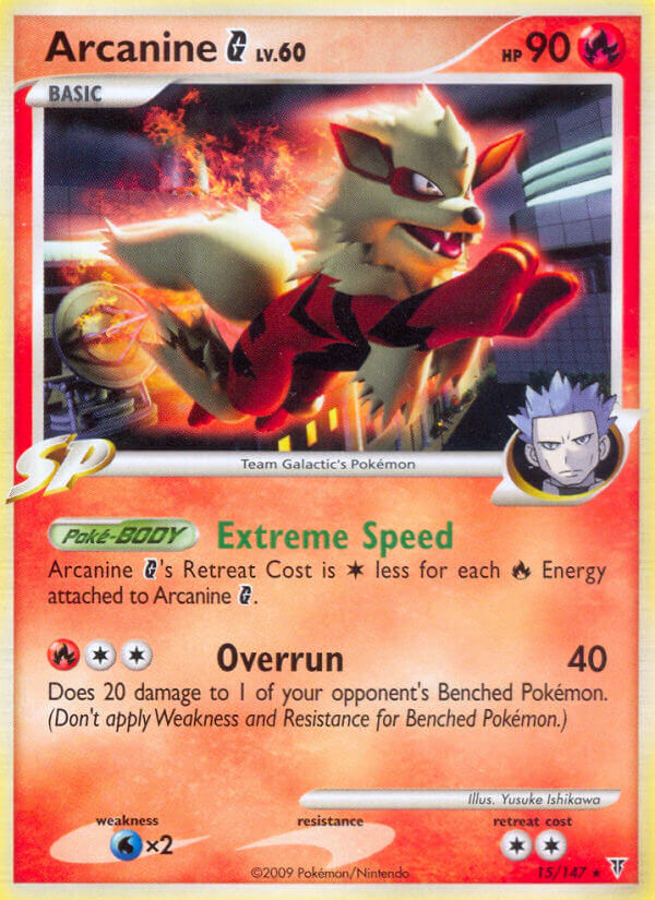 Arcanine G (15/147) (Theme Deck Exclusive) [Platinum: Supreme Victors] | Good Games Adelaide SA