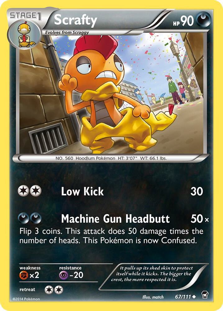 Scrafty 67/111 (XY - Furious Fists)  | Good Games Adelaide SA