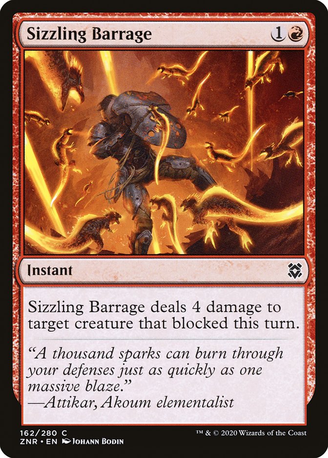 Sizzling Barrage [Zendikar Rising] | Good Games Adelaide SA