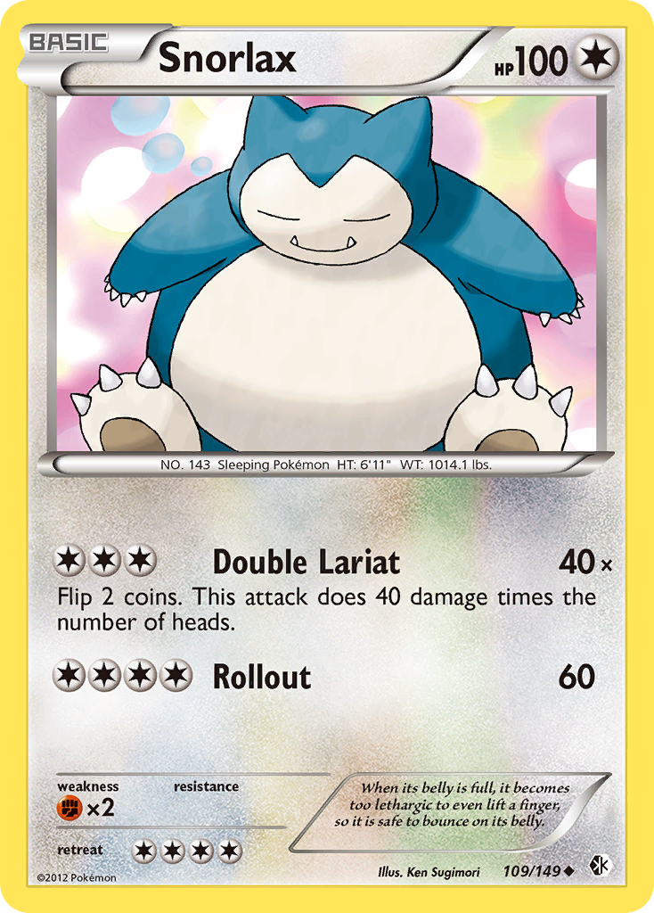 Snorlax (109/149) [Black & White: Boundaries Crossed] | Good Games Adelaide SA
