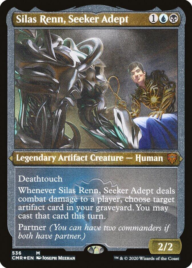 Silas Renn Seeker Adept Foil Etched 536 (Commander Legends)  - Foil | Good Games Adelaide SA