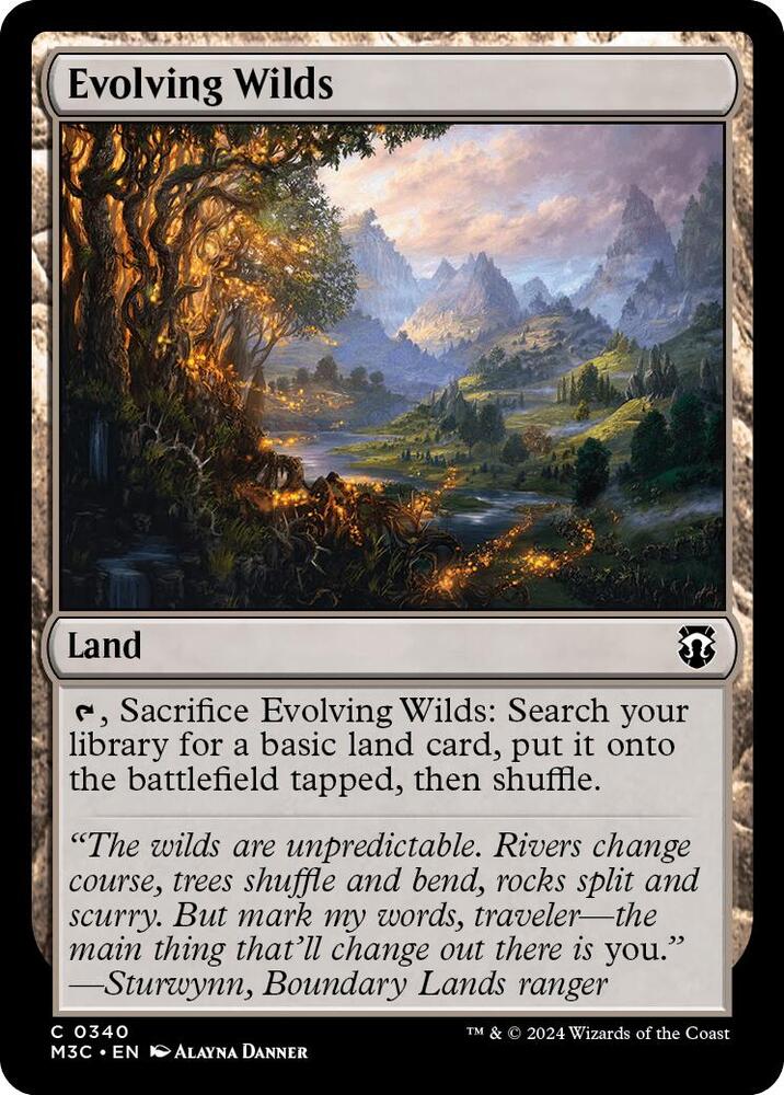 Evolving Wilds 340/411 (Commander: Modern Horizons 3)  - Ripple Foil | Good Games Adelaide SA