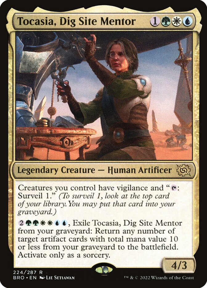 Tocasia, Dig Site Mentor 224 (The Brothers' War)  - Foil | Good Games Adelaide SA