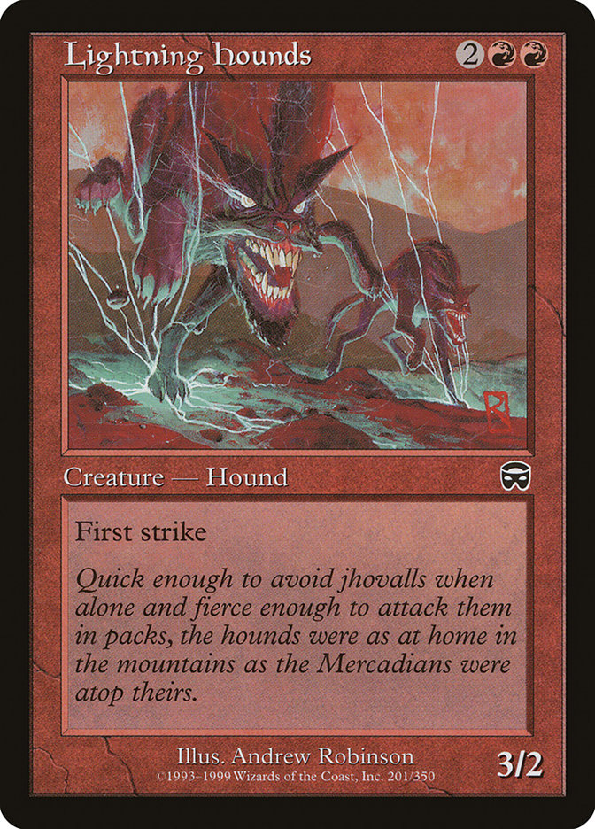Lightning Hounds 201 (Mercadian Masques)  - Foil | Good Games Adelaide SA