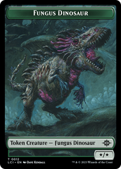 Fungus Dinosaur // Gnome Soldier Double-Sided Token [The Lost Caverns of Ixalan Tokens] | Good Games Adelaide SA