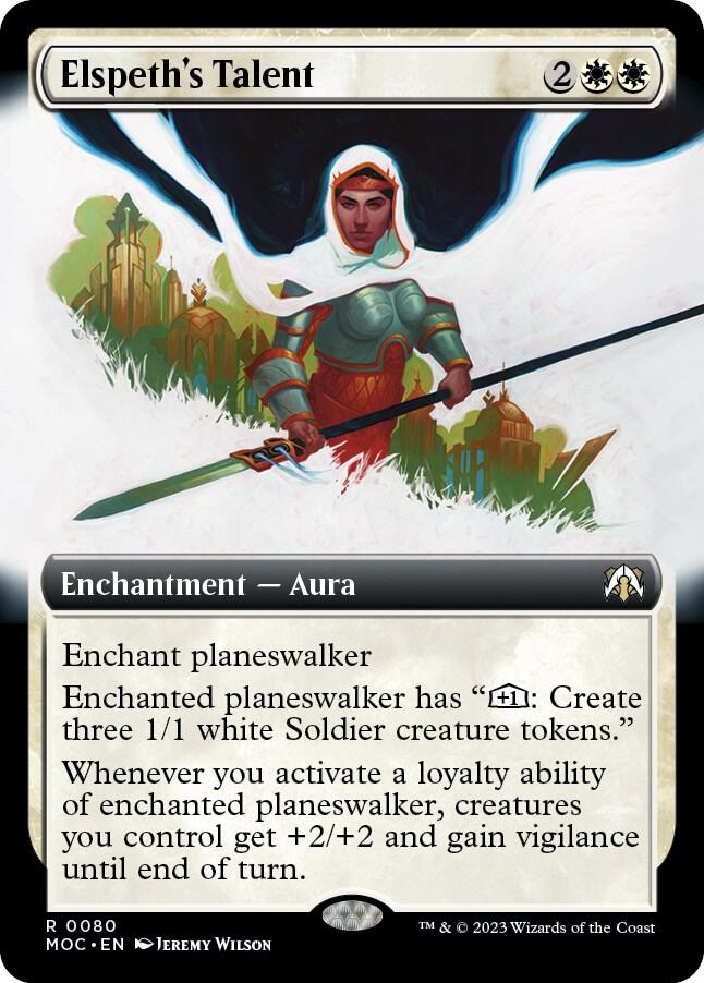 Elspeth's Talent 80 (Commander: March of the Machine)  - Extended Art | Good Games Adelaide SA