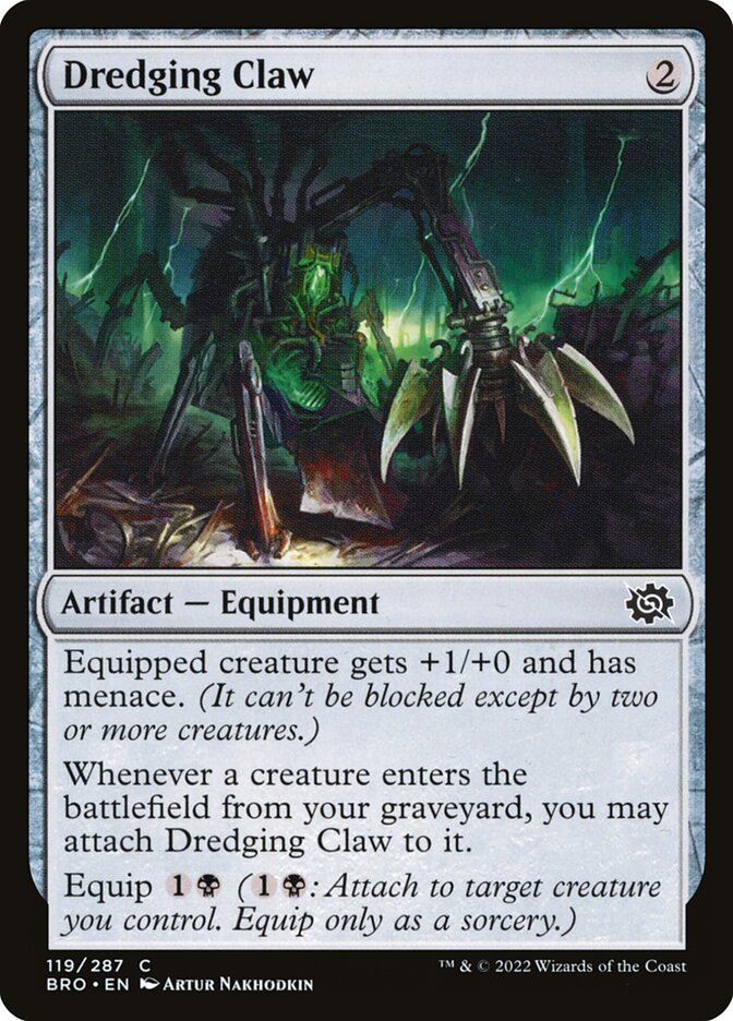 Dredging Claw 119 (The Brothers' War)  - Foil | Good Games Adelaide SA