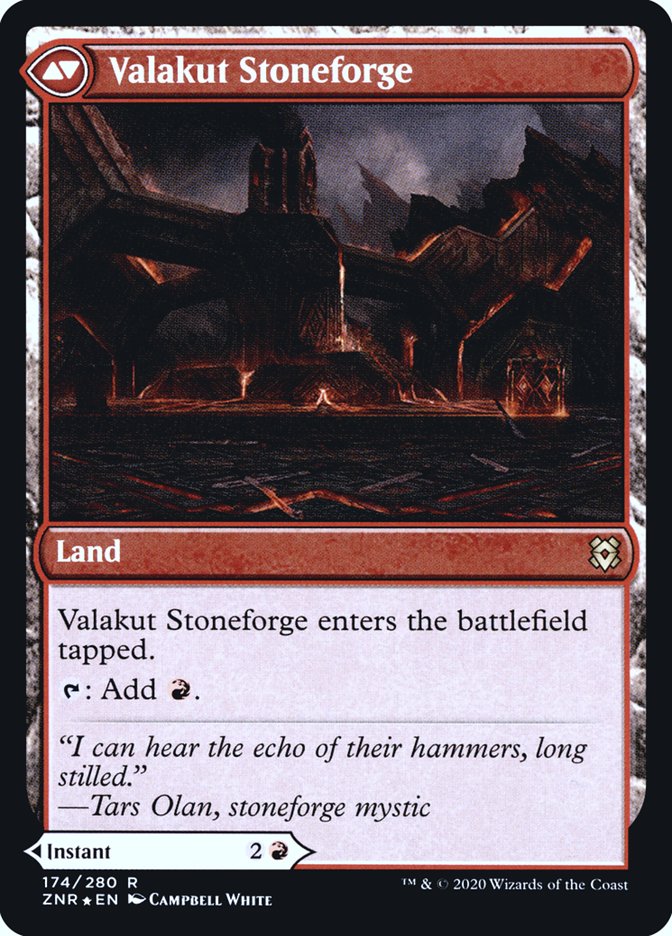 Valakut Awakening // Valakut Stoneforge  [Zendikar Rising Prerelease Promos] | Good Games Adelaide SA