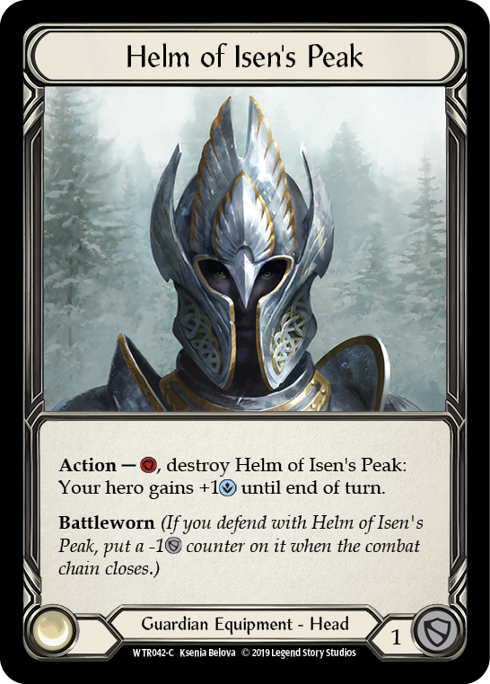 Helm of Isen's Peak [WTR042-C] Alpha Print Cold Foil | Good Games Adelaide SA