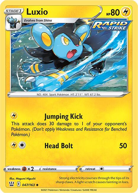 Luxio 047/163 (SWSH05: Battle Styles)  | Good Games Adelaide SA