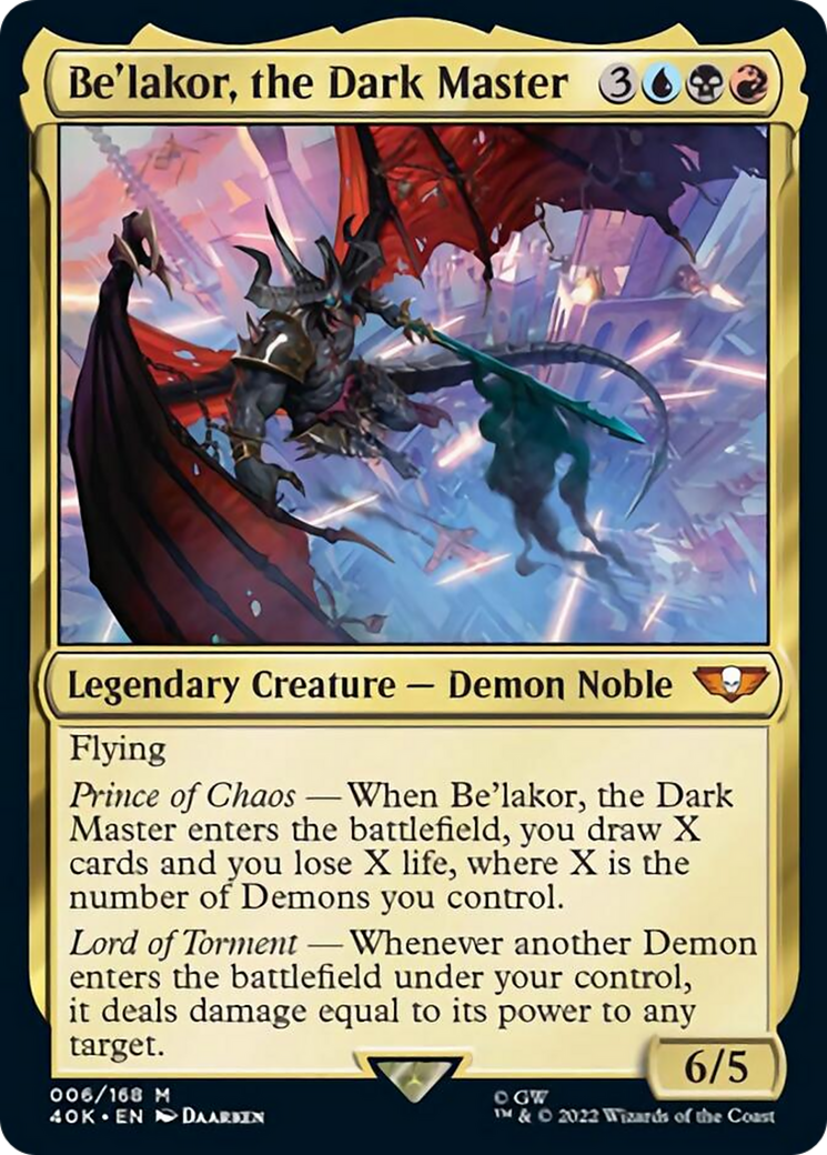 Be'lakor, the Dark Master (Surge Foil) [Universes Beyond: Warhammer 40,000] | Good Games Adelaide SA