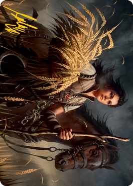 Ambitious Farmhand Art Card (Gold-Stamped Signature) [Innistrad: Midnight Hunt Art Series] | Good Games Adelaide SA