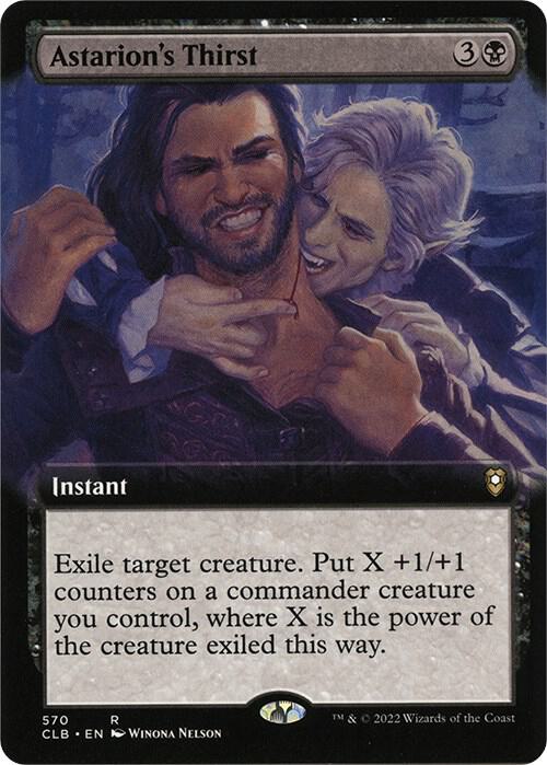 Astarions Thirst Extended Art 570 (Commander Legends: Battle for Baldur's Gate)  - Foil | Good Games Adelaide SA