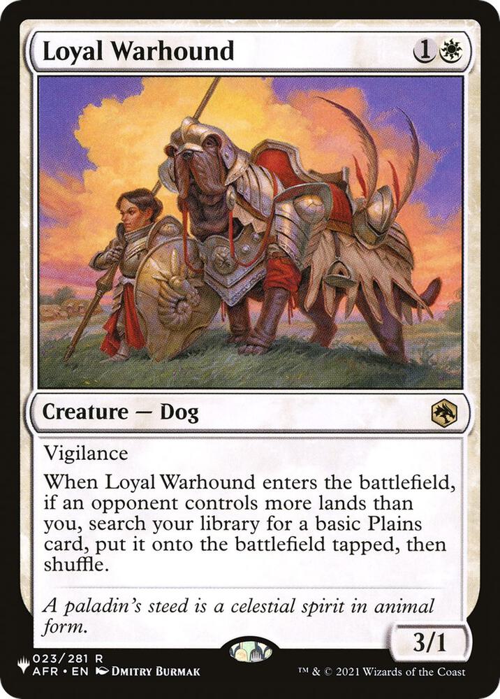 Loyal Warhound 023/281 (The List Reprints)  | Good Games Adelaide SA