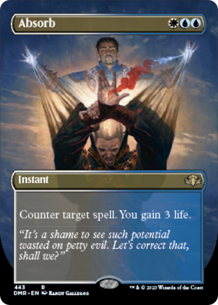 Absorb Borderless 443 (Dominaria Remastered)  | Good Games Adelaide SA