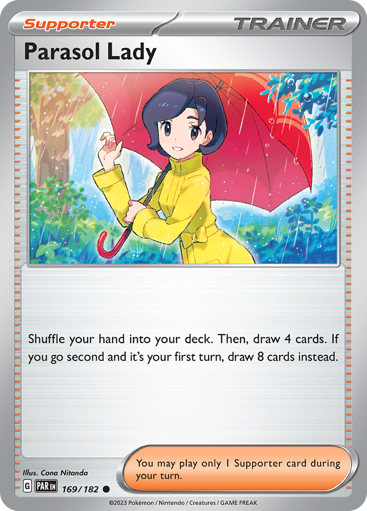 Parasol Lady (169/182) [Scarlet & Violet: Paradox Rift] | Good Games Adelaide SA