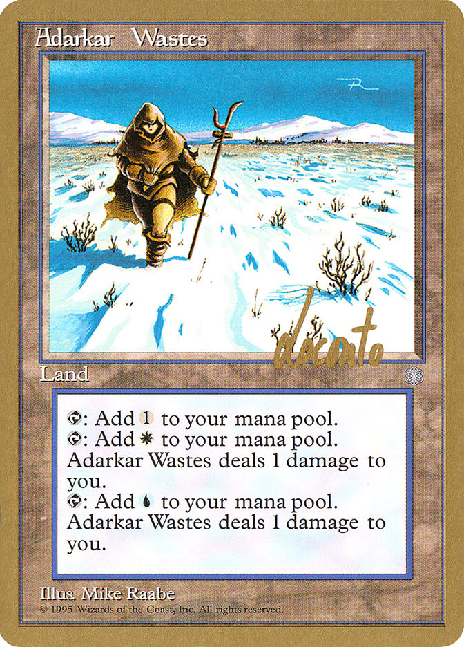Adarkar Wastes (Michael Loconto) [Pro Tour Collector Set] | Good Games Adelaide SA