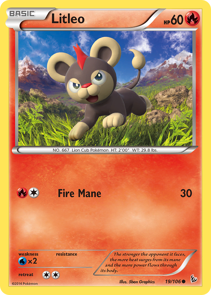 Litleo (19/106) [XY: Flashfire] | Good Games Adelaide SA