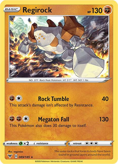 Regirock 089/185 (SWSH04: Vivid Voltage)  - Reverse Holofoil | Good Games Adelaide SA