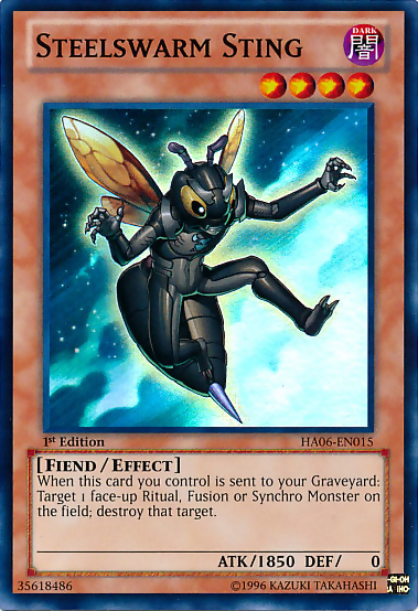 Steelswarm Sting [HA06-EN015] Super Rare | Good Games Adelaide SA