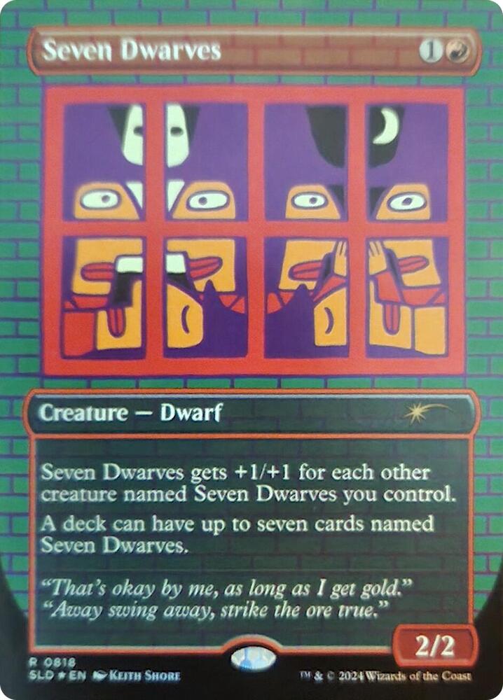 Seven Dwarves 0818 Rainbow Foil 818 (Secret Lair Drop Series)  - Foil | Good Games Adelaide SA