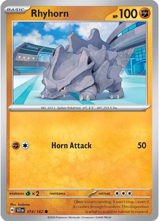 Rhyhorn 074/142 (SV07: Stellar Crown)  | Good Games Adelaide SA