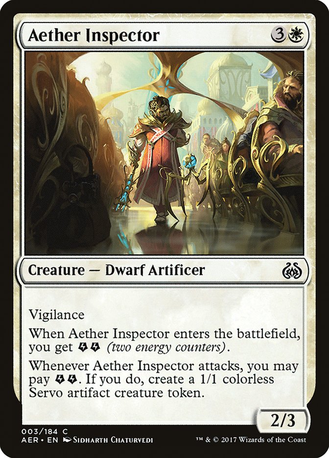 Aether Inspector 3 (Aether Revolt)  - Foil | Good Games Adelaide SA