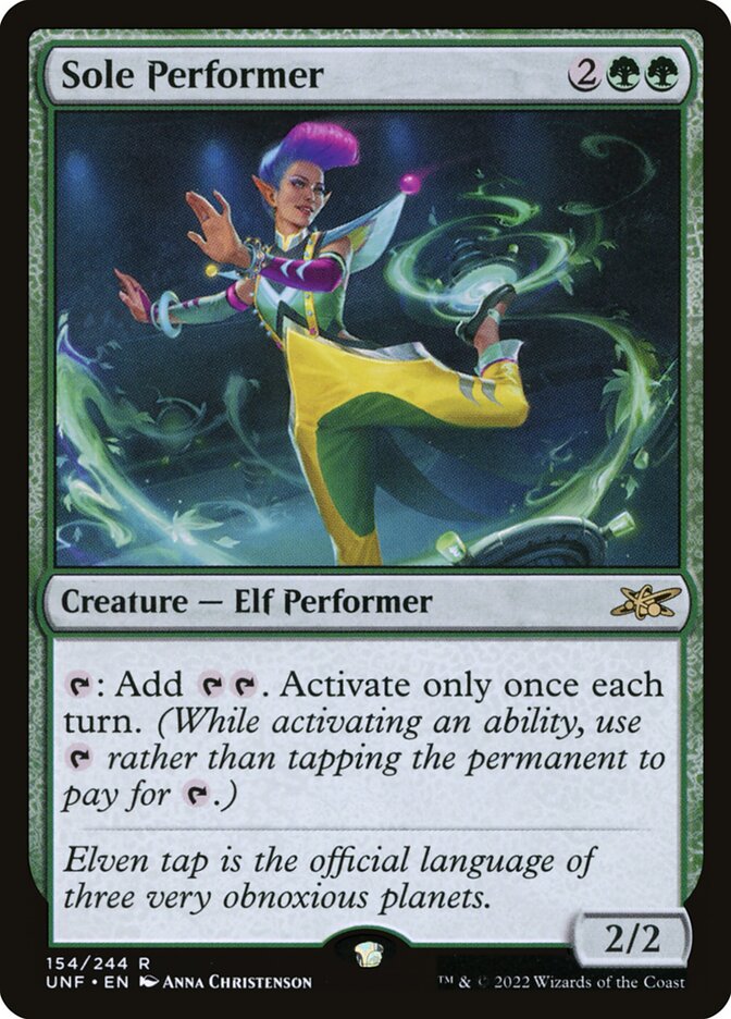 Sole Performer 154 (Unfinity)  - Foil | Good Games Adelaide SA