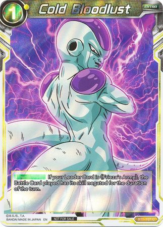 Cold Bloodlust (BT1-107) [Promotion Cards] | Good Games Adelaide SA
