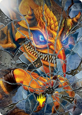 Reflection of Kiki-Jiki Art Card (Gold-Stamped Signature) [Kamigawa: Neon Dynasty Art Series] | Good Games Adelaide SA