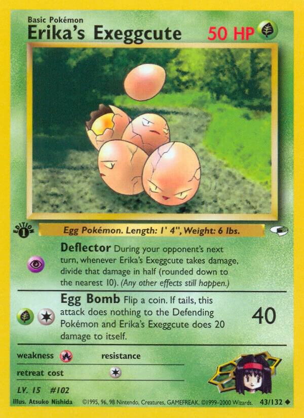 Erikas Exeggcute 043/132 (Gym Heroes)  - 1st Edition | Good Games Adelaide SA