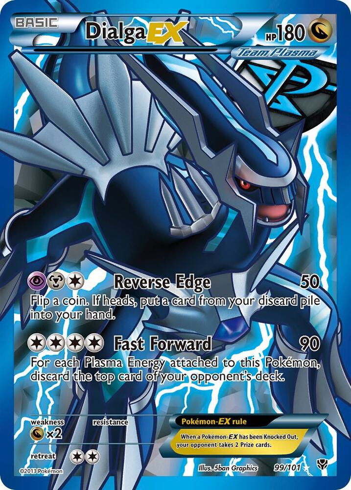 Dialga EX Team Plasma Full Art 99/101 (Plasma Blast)  - Holofoil | Good Games Adelaide SA
