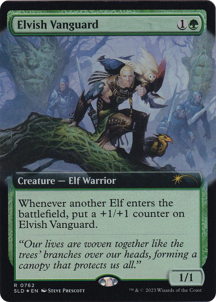 Elvish Vanguard Extended Art 762 (Secret Lair Drop Series)  - Foil | Good Games Adelaide SA
