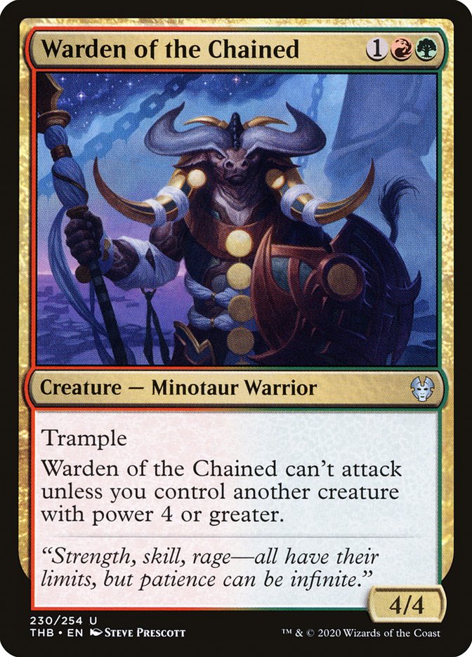 Warden of the Chained 230 (Theros Beyond Death)  - Foil | Good Games Adelaide SA